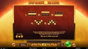 Inferno Star Slot Lines