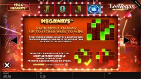 LeoVegas Megaways Free Play Paylines