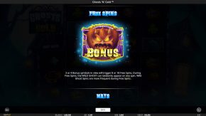 Ghosts N Gold Free Spins