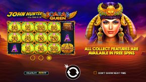 John Hunter and the Tomb of the Scarab Queen game rules free spins