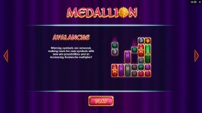 Medallion Megaways game rules avalanche