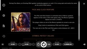 The Wolfs Night game rules pick and click feature