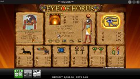Eye of Horus Megaways rules