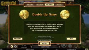 Gemmed Double Up Game rules