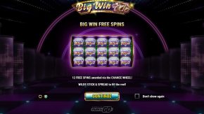 Big Win 777 game rules big win free spins