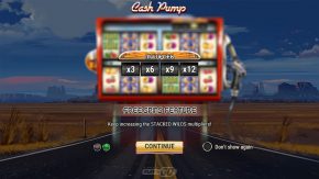 Cash Pump game rules free spins feature