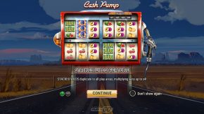 Cash Pump game rules stacked wilds feature