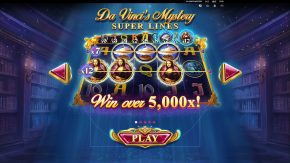 Da Vincis Mystery Super Lines game rules bonuses