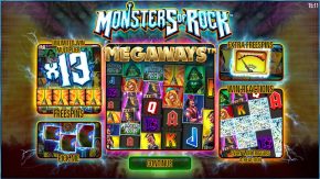 Monsters of Rock Megaways game rules