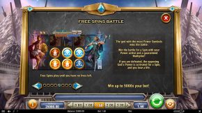 Divine Showdown Free Spins Battle Power Active