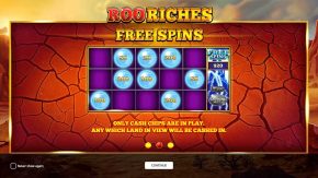 Roo Riches rules free spins