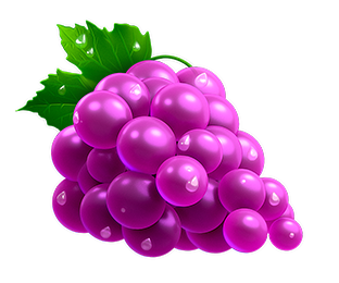 7 Gold Fruits Grapes Symbol