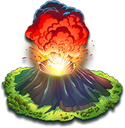 Bali Dragon Volcano Symbol