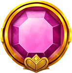 Wheel O'Gold Pink Gem Symbol