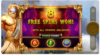 3 Powers of Zeus Power Combo Free Spins