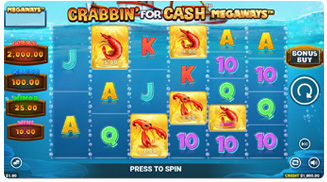 Crabbin' For Cash Megaways Gameplay