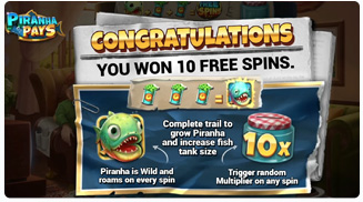 Piranha Pays Free Spins