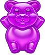 Sugar Rush 1000 Pink Bear Symbol