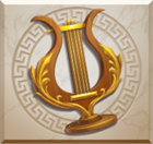 Gods of Olympus lll Megaways Harp Symbol