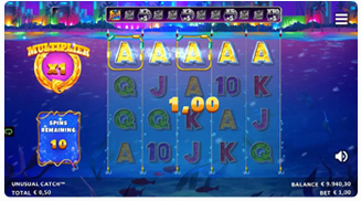 Unusual Catch Free Spins Mode