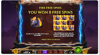 Colt Lightning Firestorm Free Spins