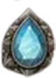 Stone Gaze of Medusa Blue Gem Symbol