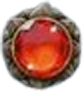 Stone Gaze of Medusa Red Gem Symbol