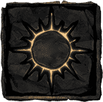 Cursed Crypt Sun Symbol