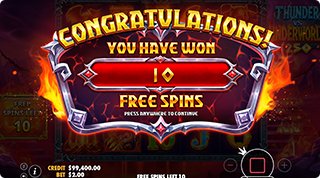 Thunder VS Underworld 250 Free Spins