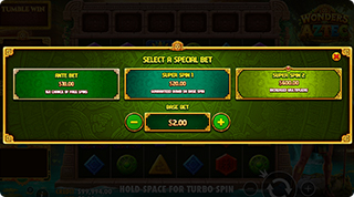 Specjalne stawki w Wonders of Aztec