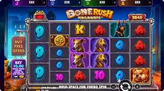 Bone Rush Megaways Oranje Jackpot Ante Bet