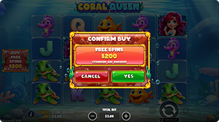 Coral Queen Oranje Jackpot Buy Feature