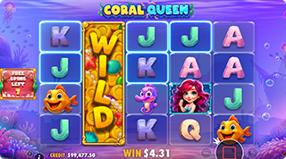 Coral Queen Oranje Jackpot Expanding Wilds