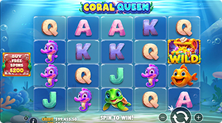 Coral Queen Oranje Jackpot Wild Symbol