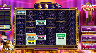 Monopoly Money Hold and Spin
