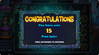 Witchcraft Riches Free Spins